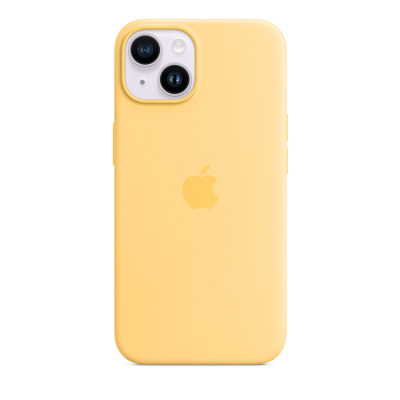 Etui do iPhone 14 Apple Silicon Case z MagSafe - bladożółty