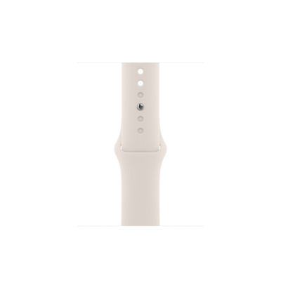 Apple Watch Series 8 + Cellular 41mm aluminium w kolorze księżycowej poświaty z paskiem sportowym w kolorze księżycowej poświaty