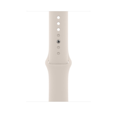 Apple Watch SE 2 44mm aluminium w kolorze księżycowej poświaty z paskiem sportowym w kolorze księżycowej poświaty