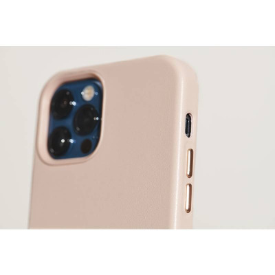 Etui do iPhone 12/12 Pro PURO SKY Skóra eco - różowe