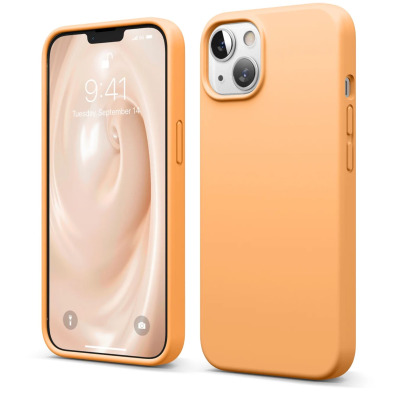 Etui do iPhone 13 Elago Soft Silicon Case - pomarańczowe