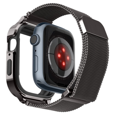 Etui do Apple Watch Spigen Metal Fit Pro 45/44mm - grafitowe 
