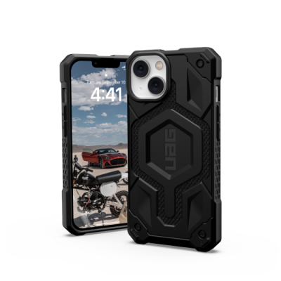 Etui do iPhone 13/14 UAG Monarch z MagSafe - czarne (kevlar-black)