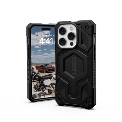 Etui do iPhone 14 Pro UAG Monarch z MagSafe - czarne (kevlar-black)