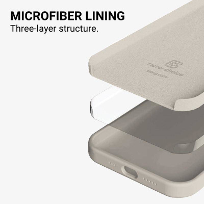 Etui do iPhone 13 Pro Max Crong Color Cover - kamienny beżowy 