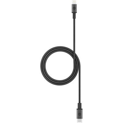 Kabel Mophie Lightning to USB-C w oplocie 1m - Czarny