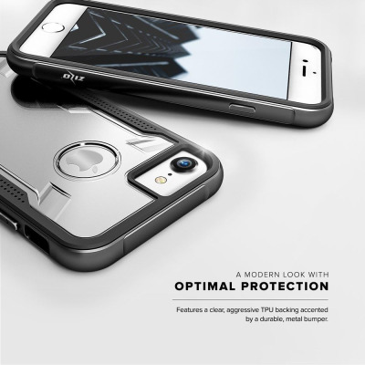 Etui do iPhone 7/8 ZIZO Shock Case - Przeźroczyste/czarne