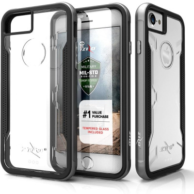 Etui do iPhone 7/8 ZIZO Shock Case - Przeźroczyste/czarne