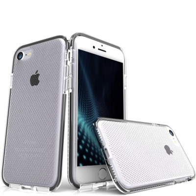 Etui do iPhone 7 Zizo Pulse - czarne/przeźroczyste