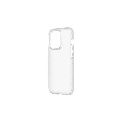 Przeźroczyste etui ochronne Griffin Survivor do iPhone 14 Pro Max, ukazujące profil obudowy z wycięciem na wyspę aparatów oraz przyciskami bocznymi.