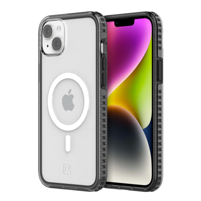 Etui do iPhone 14 Plus Incipio Grip MagSafe - Czarne/Przeźroczyste