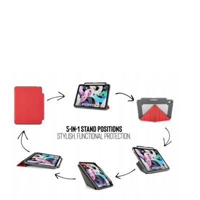 P044P-53-Q Etui do iPad Air 10,9 5 gen Pipetto Origami czerwone
