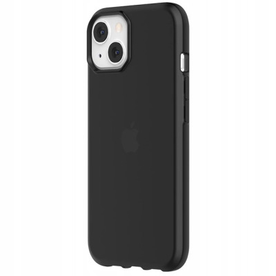 Czarne etui ochronne Griffin Survivor do iPhone 13, ukazujące tył z wycięciem na aparat oraz przód telefonu z wyświetlaczem i napisem Survivor na ramce.