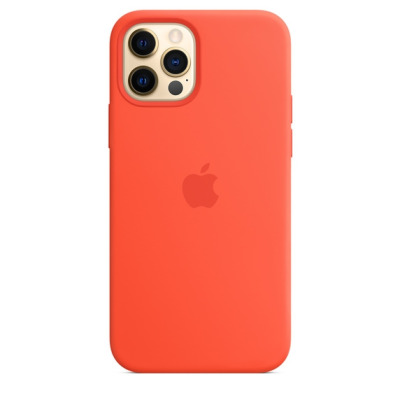 Etui do iPhone 12/12 Pro Apple Silicone Case z MagSafe - ele orange