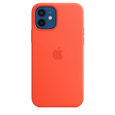 Etui do iPhone 12/12 Pro Apple Silicone Case z MagSafe - ele orange