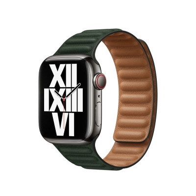 Apple do pasek do Apple Watch 38/40/41/42mm z karbowanej skóry rozmiar S/M - zielony