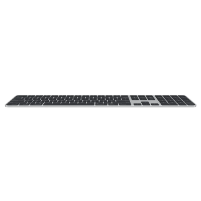 Klawiatura Apple Magic Keyboard z Touch ID i polem numerycznym dla modeli Maca z czipem Apple - angielski (międzynarodowy) - czarne klawisze 