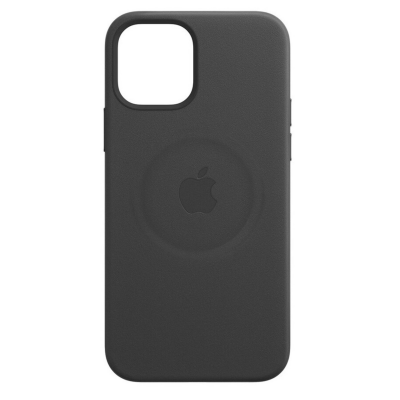Etui iPhone 12 Pro Max Apple Leather Case z MagSafe - czarne