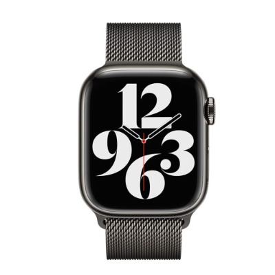Branzoleta mediolańska Apple ze stali nierdzewnej do Apple Watch 38/40/41/42 mm - grafitowa