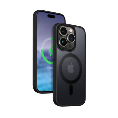 Rzeszów CRG-HFM-IP1561P-BLK Etui do iPhone 15 Pro Crong Hybrid Frost MAG Cover czarne