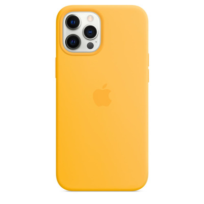 Etui do iPhone 12/12 Pro Max Apple Silicone Case z MagSafe - słoneczny