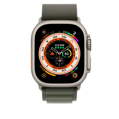 MQE43ZM/A Opaska do Apple Watch Alpine Loop 44/45/49mm rozmiar L - zielona