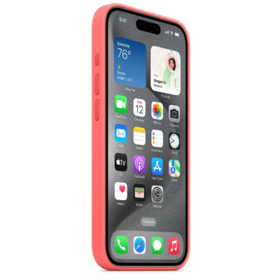 Etui do iPhone 15 Pro Apple Silicone MagSafe - Guava 