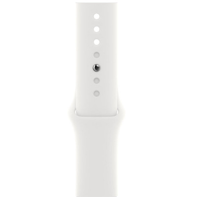 Pasek do Apple Watch 45mm Silicone - biały