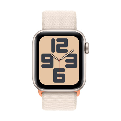 MR9W3QP/A Apple Watch SE2 40mm aluminium w kolorze księżycowej poświaty opaska sportowa księżycowa poświata