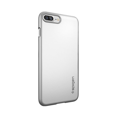 Etui do iPhone 7 Plus/ 8 Plus Spigen Thin Fit  - srebrne