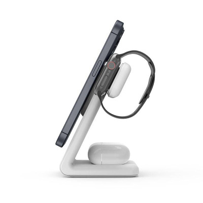 Crong Ładowarka Indukcyjna MagSpot Pivot Stand 3w1 biała Rzeszów