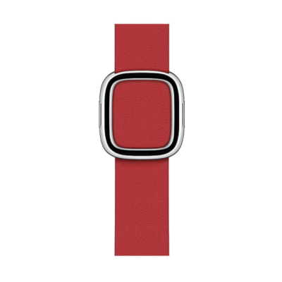 Pasek do Apple Watch 38/40/41/42mm z nowoczesną klamrą Modern Buckle rozmiar M - czerwony