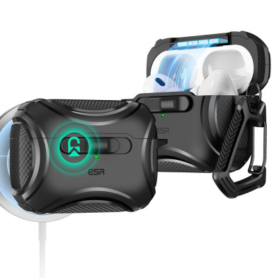 Etui do AirPods Pro ESR Cyber Flicklock - czarny