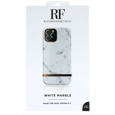 Warszawa Etui do iPhone 12/12 Pro Richmond Finch White Marble białe Luxury