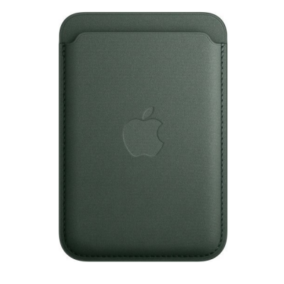 Portfel Apple z tkaniny FineWoven z MagSafe do iPhonea Find My - wieczna zieleń
