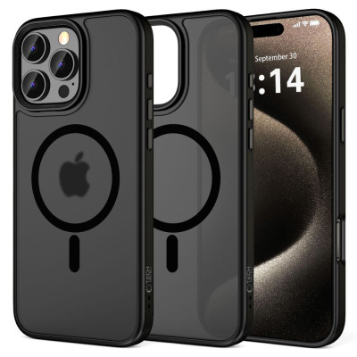 Etui do iPhone 16 Pro MaxTech-Protect MagMat MagSafe matte black - czarne