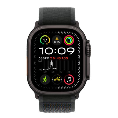 Apple Watch Ultra 2 49mm + Cellular tytan czarny z opaską Trail w kolorze czarnym - M/L 