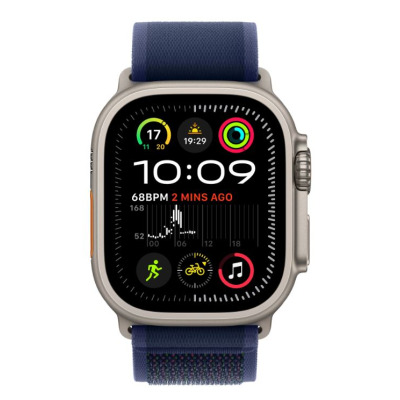 Apple Watch Ultra 2 49mm + Cellular tytan z opaską Trail w kolorze niebieskim - M/L