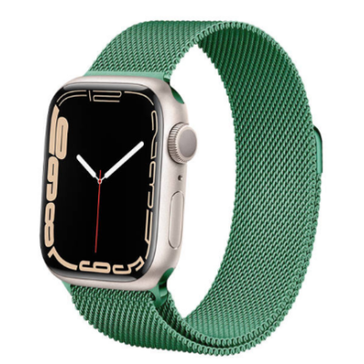 Pasek Apple do Apple Watch 42/44 Crong Milano Steel Green - zielony