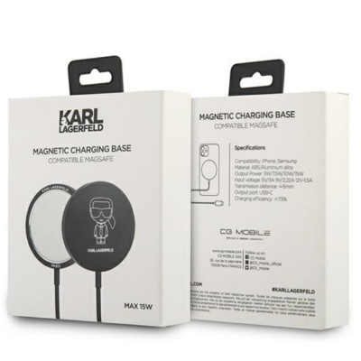 Ładowarka indukcyjna Warszawa Karl Lagerfeld Iconic Full Body 15W MagSafe czarna