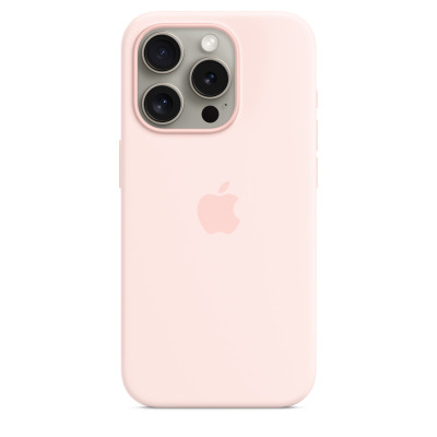MT1F3ZM/A Etui do iPhone 15 Pro Apple Silicone MagSafe - Jasny róż