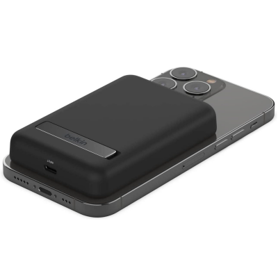 Powerbank Belkin Magnetic Wireless 5000mah MagSafe + Stand - czarny BPD004BTBK