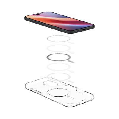 ACS08390 Etui do iPhone 16 Luxury Spigen Liquid Crystal MagSafe clear - przezroczyste