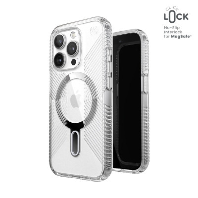 Etui do iPhone 15 Pro Speck Presidio2 Grip ClickLock MagSafe clear - przezroczyste