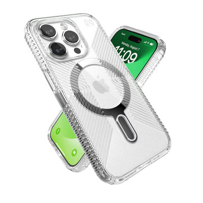 Etui do iPhone 15 Pro Radom Speck Presidio2 Grip ClickLock MagSafe clear - przezroczyste