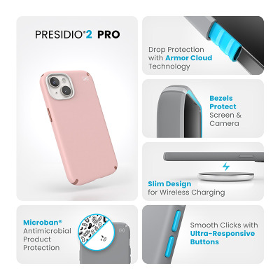 Rzeszów Etui do iPhone 15 Speck Presidio2 Pro różowe 150472-3213