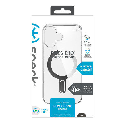 Etui do iPhone 16 Speck Presidio ClickLock MagSafe clear - przezroczyste