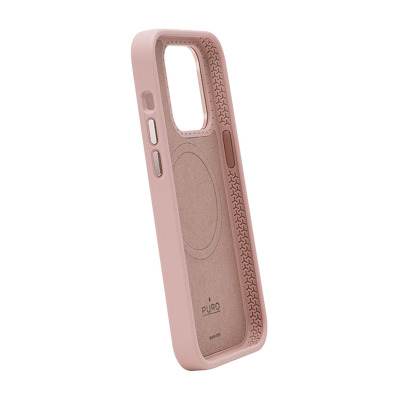 Etui iPhone 15 Pro PURO ICON Mag Cover piaskowy róż