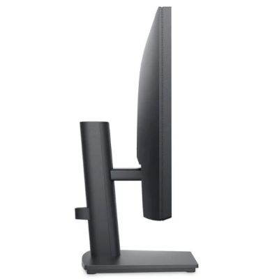 Monitor Dell E2225HS 21.4 cala w czarnej obudowie, widok z profilu prezentujący smukły panel ekranu oraz regulowaną podstawę z uchwytem na przewody.