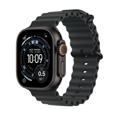 Apple Watch Ultra 3 czarny z paskiem Ocean w kolorze czarnym 